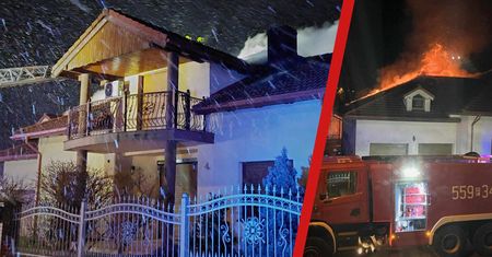 32 strażaków gasiło groźny pożar w Wysokiej