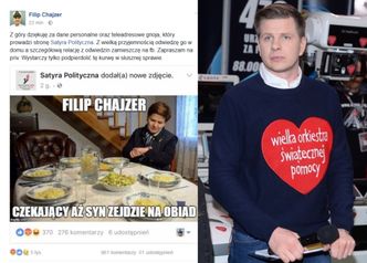 Satyryczny fan page ŚMIEJE SIĘ ZE ŚMIERCI syna Filipa Chajzera. "Wystarczy tylko podpierdolić tę ku*wę"