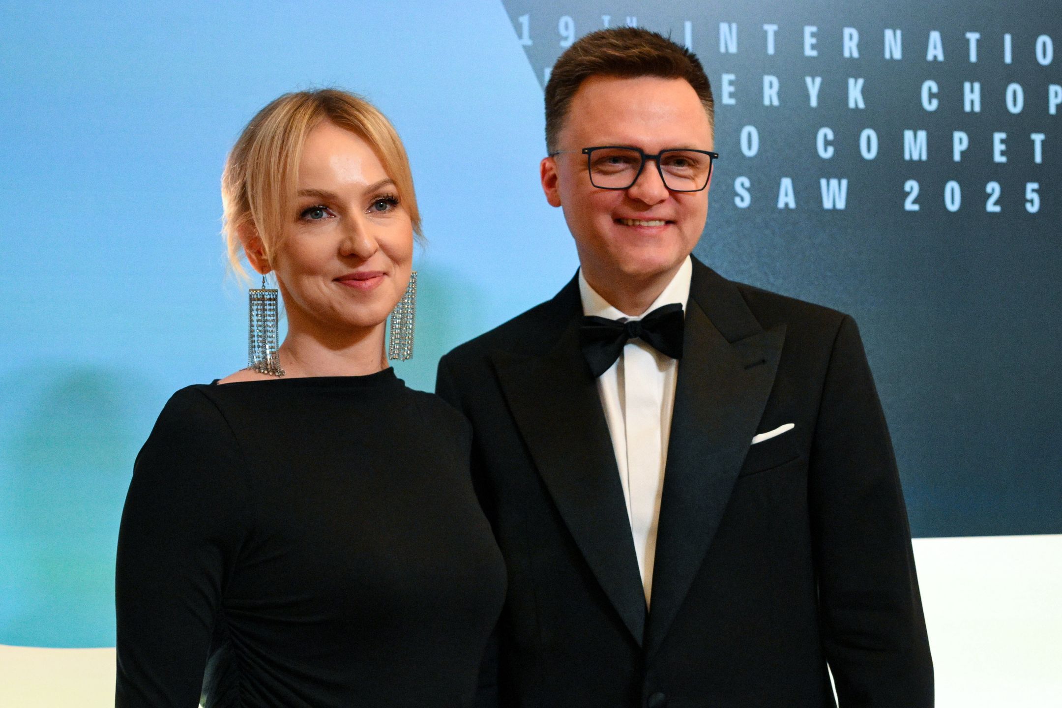 Urszula Brzezińska-Hołownia z mężem na gali