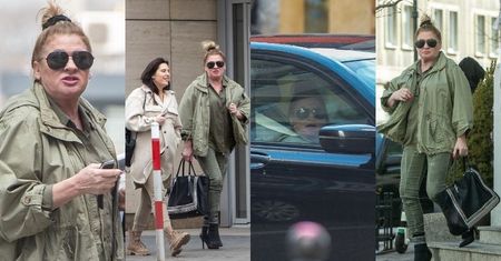 Beata Kozidrak załatwia sprawunki na mieście i korzysta Z PODWÓZKI ciężarnej córki (ZDJĘCIA)