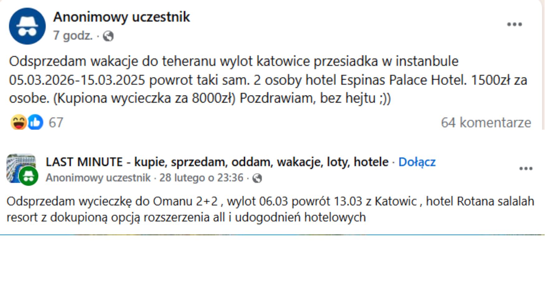 Niektórzy liczą na to, że uda im się sprzedać wyjazd do Teheranu