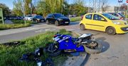 Lublin: Wyjeżdżała z bocznej uliczki. Nie zauważyła nadjeżdżającego motocyklisty