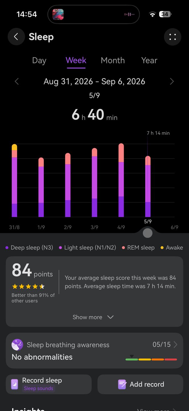 Aplikacja Huawei Health