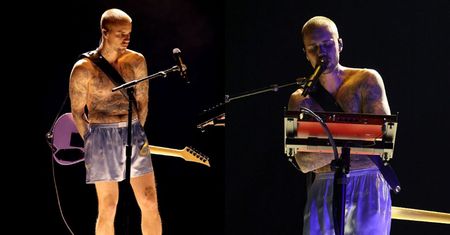 Grammy 2026. Justin Bieber wtargnął na scenę w satynowych BOKSERKACH. To jego pierwszy występ na gali od 4 lat (ZDJĘCIA)