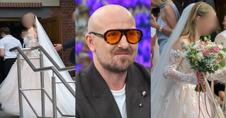 TYLKO NA PUDELKU: Robert Czerwik OCENIŁ SUKNIĘ ŚLUBNĄ żony Rafała Brzozowskiego. Były zachwyty i małe "ale". "Mam jedną DROBNĄ uwagę"