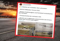 "Przykleili się do pasa startowego". Aktywiści w akcji