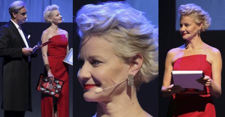Wytworna Małgorzata Kożuchowska rozdaje "Szczeniaki" u boku Roberta Gonery (ZDJĘCIA)