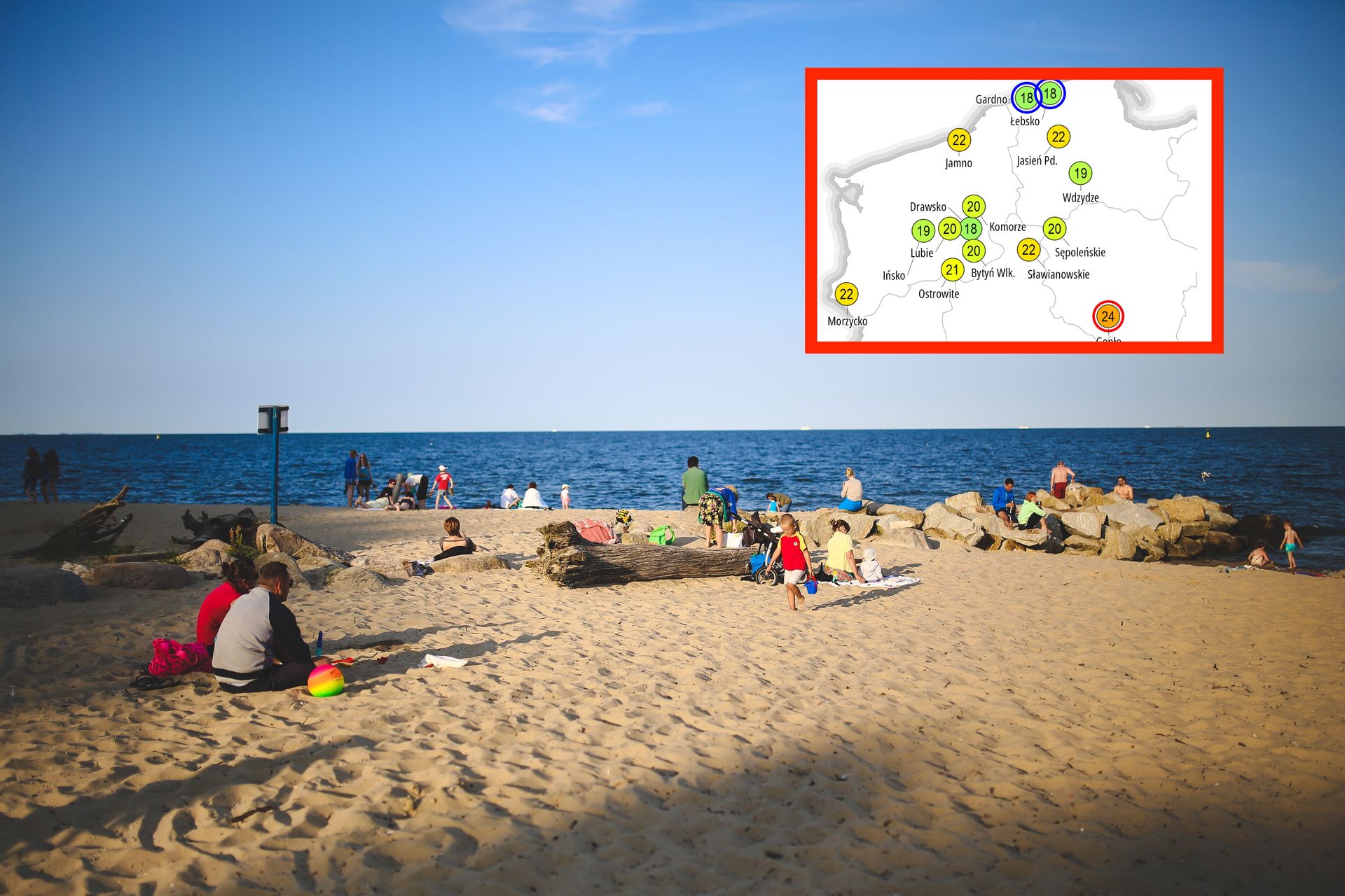 W Polsce jak w Chorwacji? To dzisiaj najcieplejsze miejsce w kraju