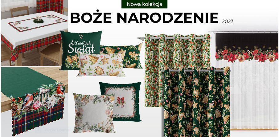 Firanki świąteczne, firanki z Mikołajem - odkryj najlepsze firanki na święta!