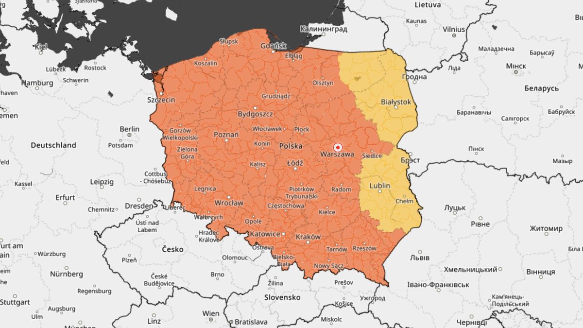 mapa Polski