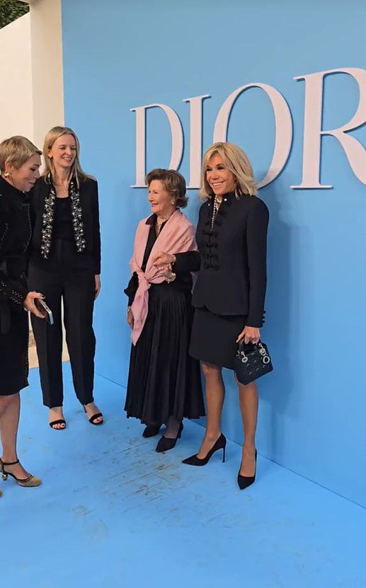 Brigitte Macron na pokazie marki Dior