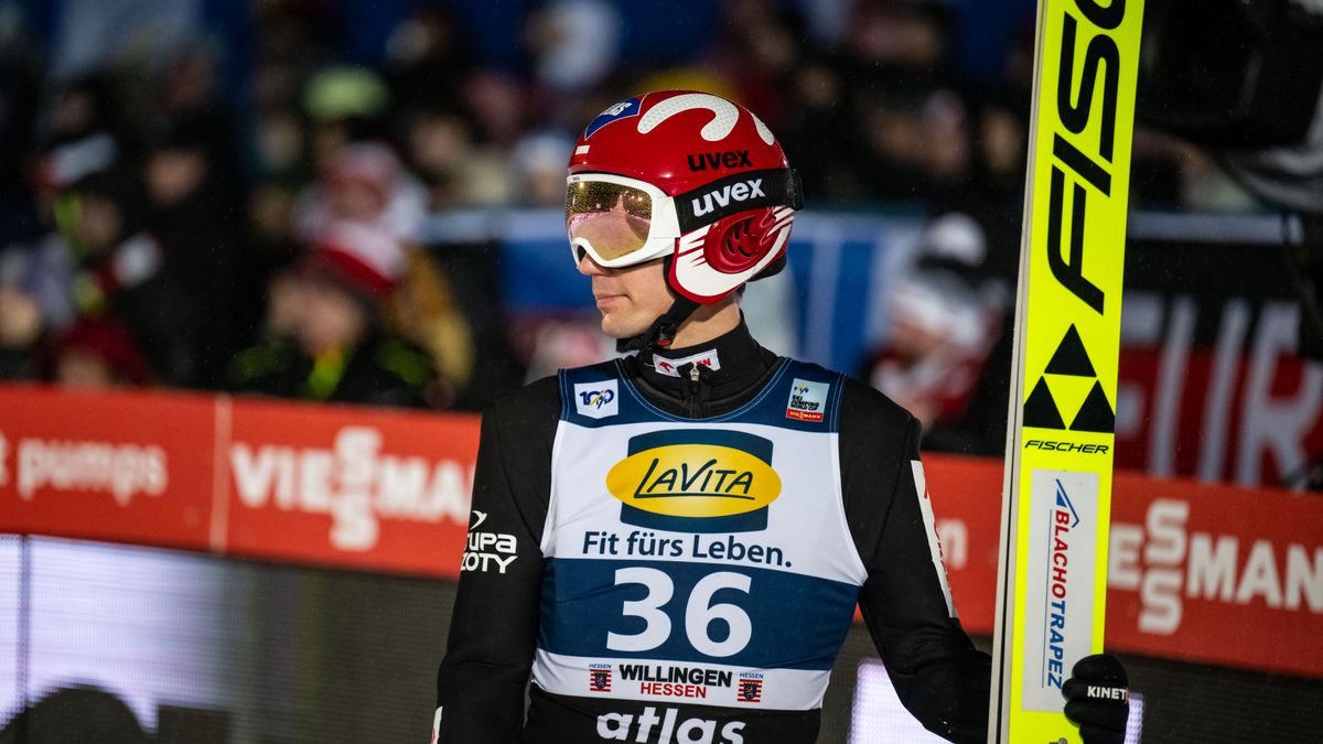 WILLINGEN, GERMANY - FEBRUARY 4: Kamil Stoch of Poland reacts during the second round for the FIS World Cup Ski Jumping Men Individual HS147 on February 4, 2024 in Willingen, Germany. (Photo by Daniel Kopatsch/Getty Images)