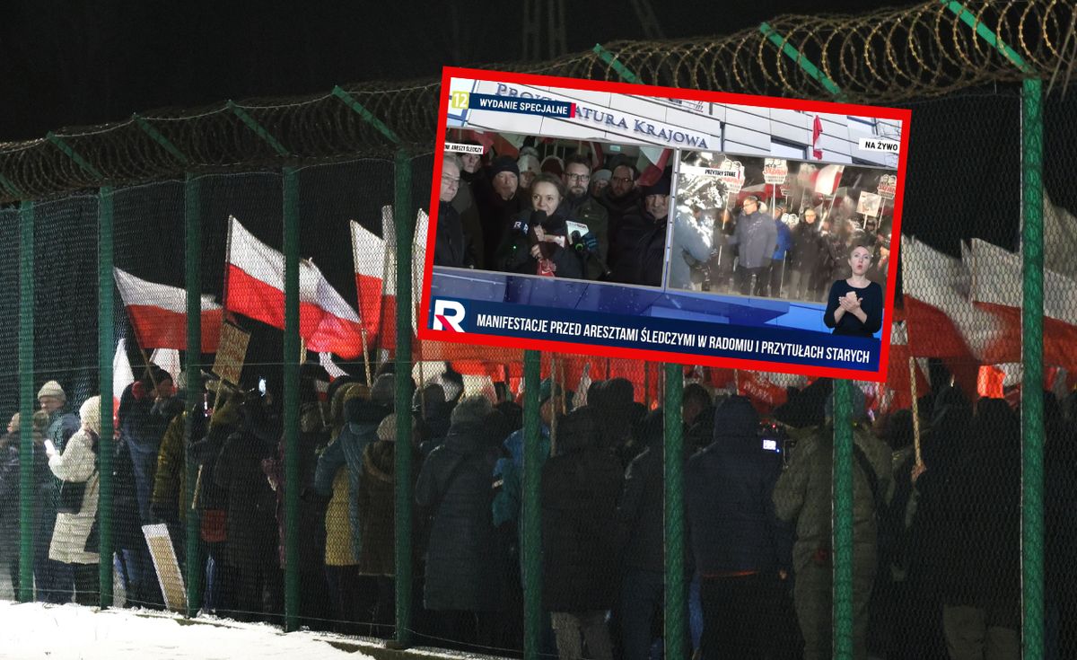 Protest pod Aresztem Śledczym w Radomiu