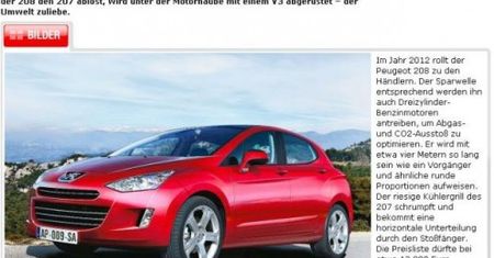 Peugeot 208 - wizualizacja