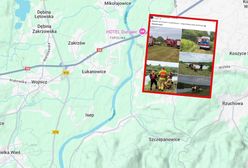Ciągnik wpadł do Dunajca. Trwają poszukiwania kierowcy
