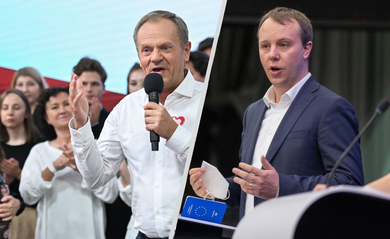 Donald Tusk i Daniel Freund