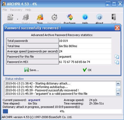 Jak złamać hasło w archiwum RAR lub ZIP? 3