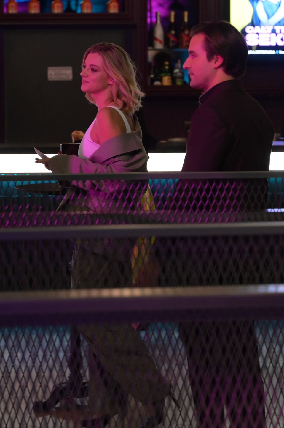 Piotr Stramowski z ukochaną na premierze