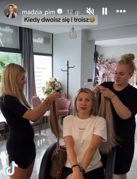Magdalena Narożna zrelacjonowała wizytę u fryzjera