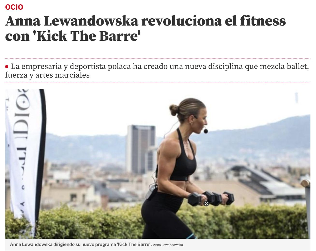 Artykuł o Annie Lewandowskiej w Mundo Deportivo