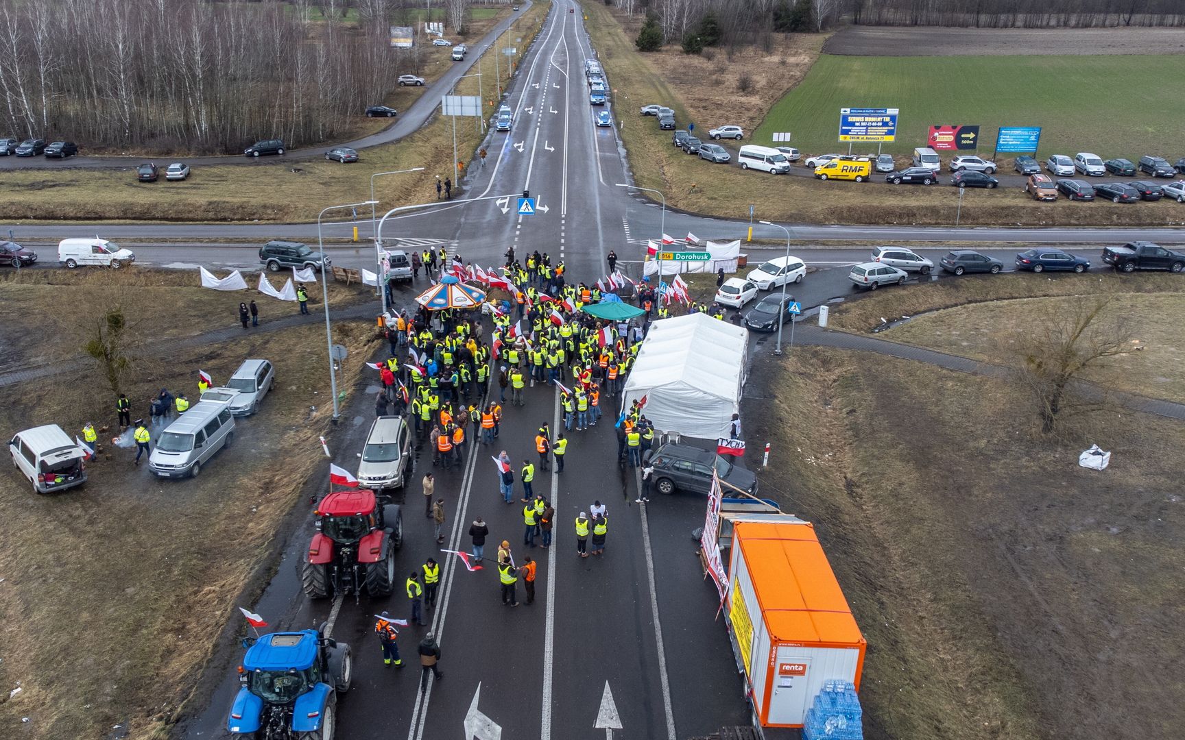 Mają dość blokad rolników. "Jesteśmy w ruinie"