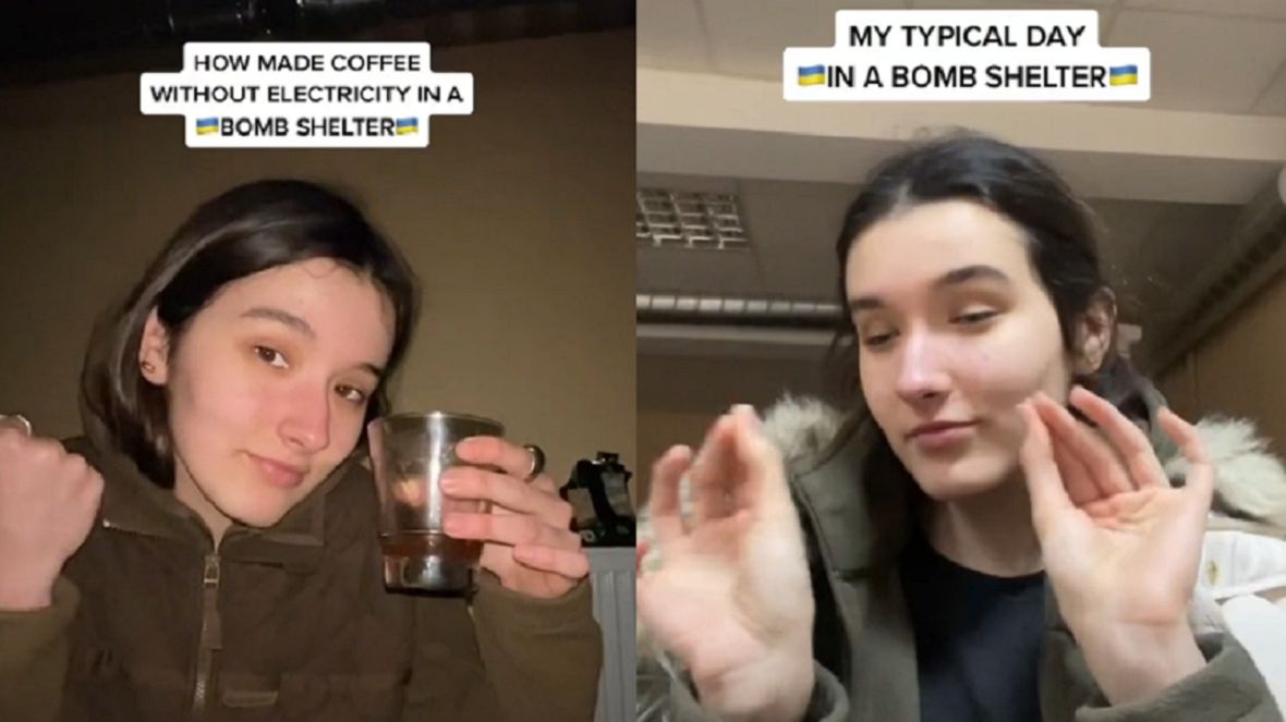 Tiktokerka pokazuje swoją codzienność.