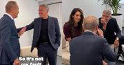 Tusk spotkał się z Clooneyami. Trochę sobie pogawędzili: "Mam na imię Donald, ale to nie moja wina" (WIDEO)
