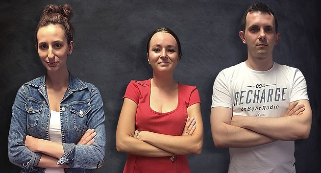 Judyta Dettlaff, Katarzyna Kowalska-Wołoszczak i Dominik Dynowski w agencji LeadR