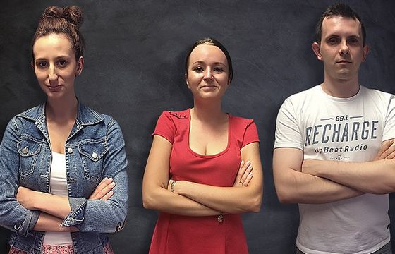 Judyta Dettlaff, Katarzyna Kowalska-Wołoszczak i Dominik Dynowski w agencji LeadR