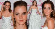 Emma Watson chwali się dekoltem w sukni z prześcieradła (ZDJĘCIA)