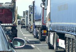 Ciężarówka leży na boku. Wysypała się kapusta. Autostrada A2 zablokowana