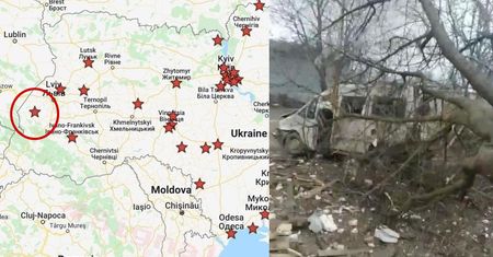 Atak na Ukrainę. Rakiety spadły zaledwie 30 km od Polski