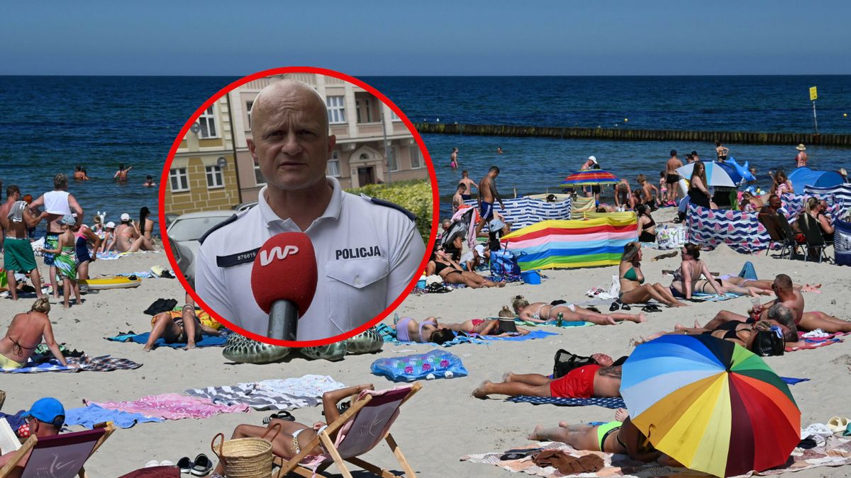 Policjant mówi, co się dzieje na plaży