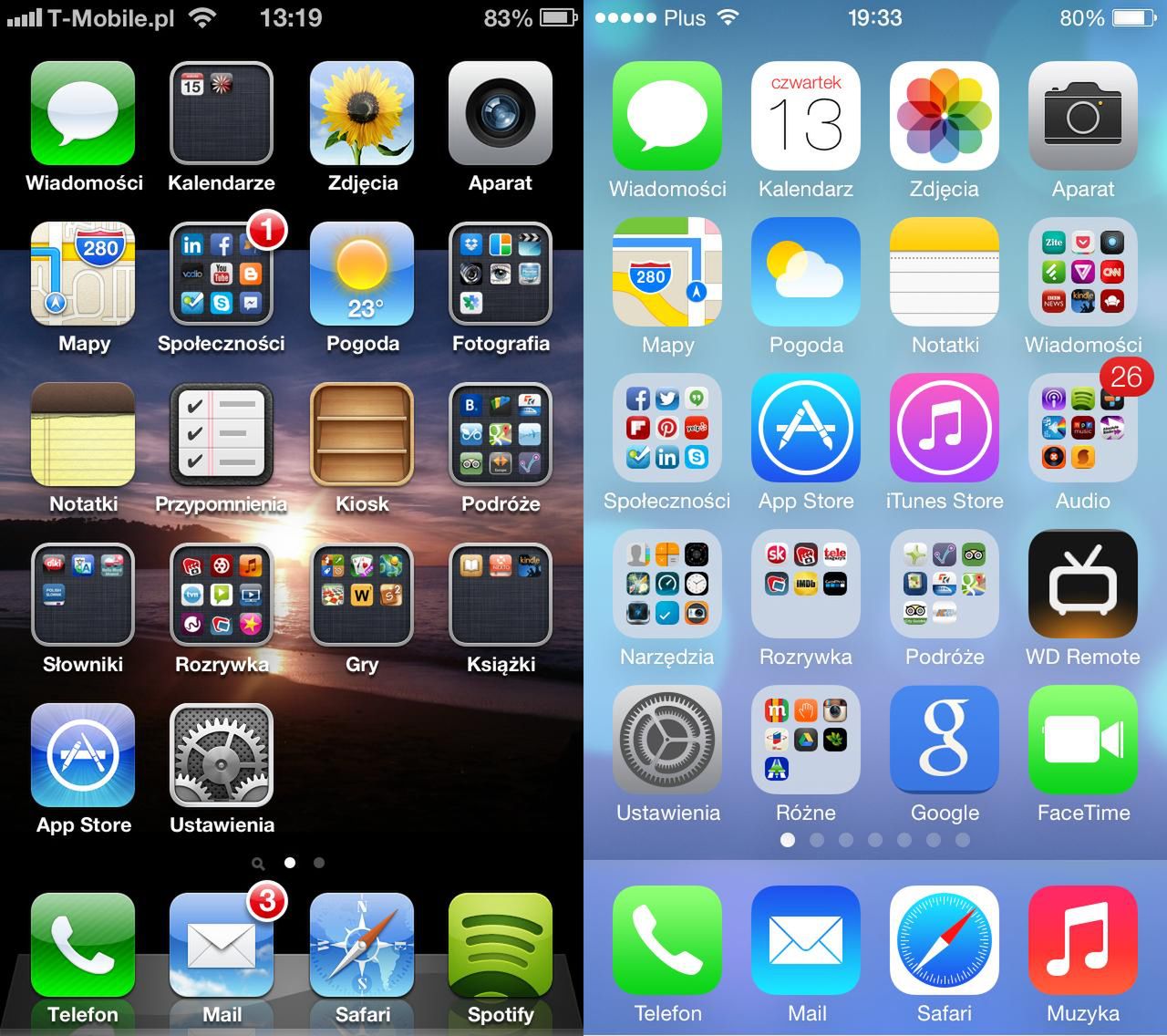 iOS 6 i iOS 7