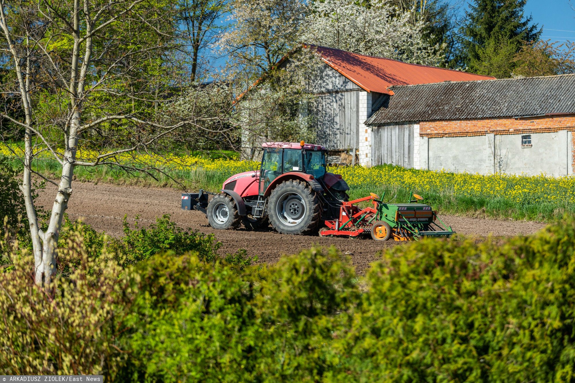 Stock Arkadiusz Zi�?ek
Fot. Arkadiusz Ziolek/East News. Lubelskie.
n/z Pola uprawne. Traktor w czasie gruberowania.
ARKADIUSZ ZIOLEK