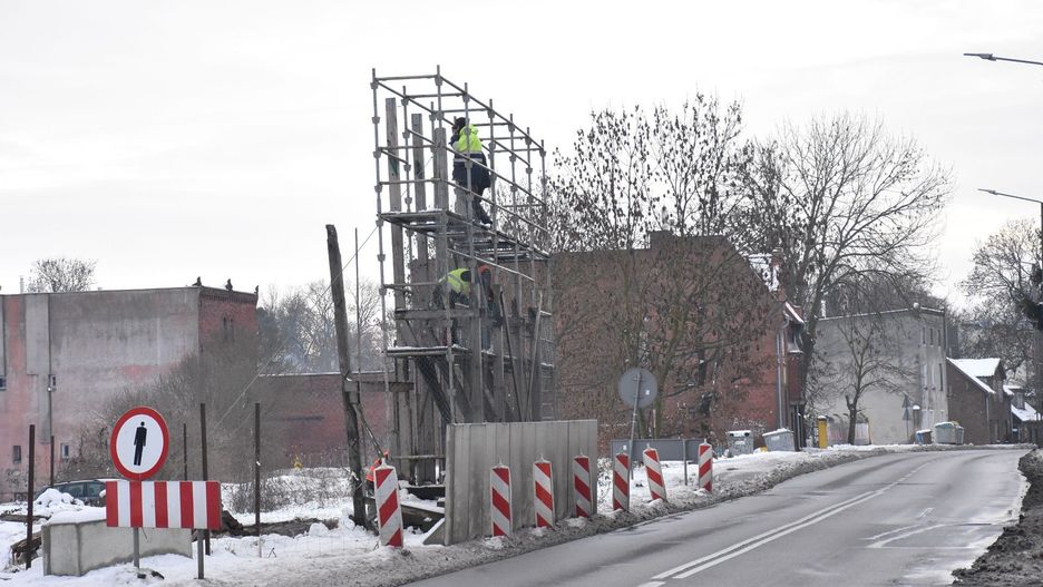 Rozbiórka przy ul. Armii Krajowej w Malborku