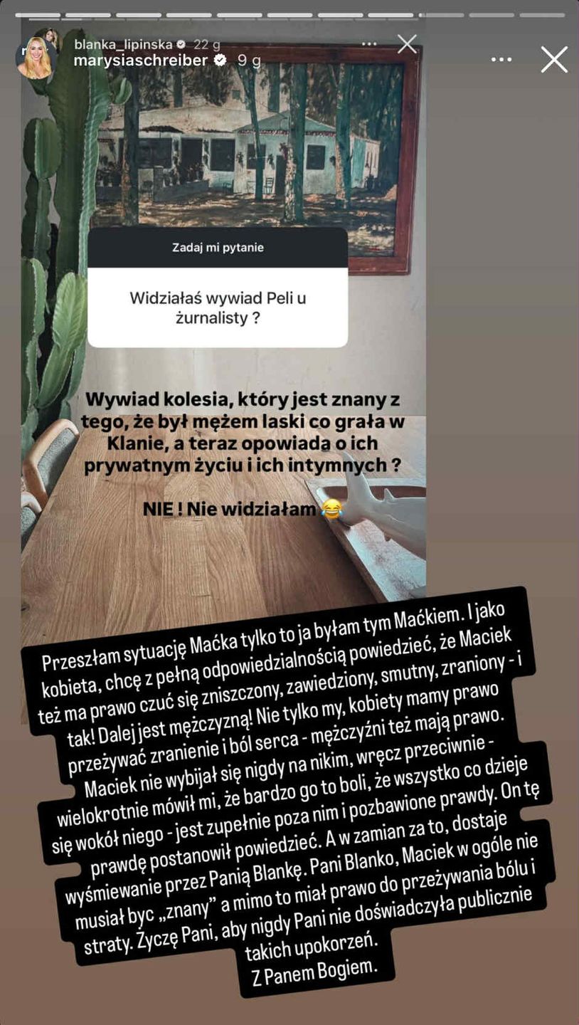 Wpis Marianny Schreiber