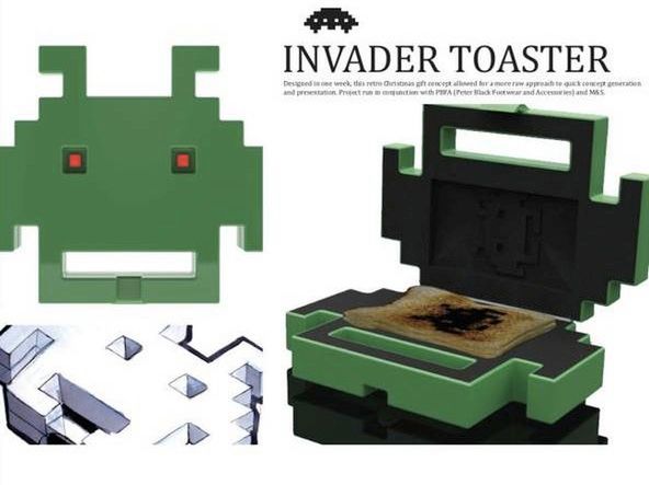 Uwaga na nalot legendarnych Space Invaders w Twojej kuchni (Fot. boingboing.net)