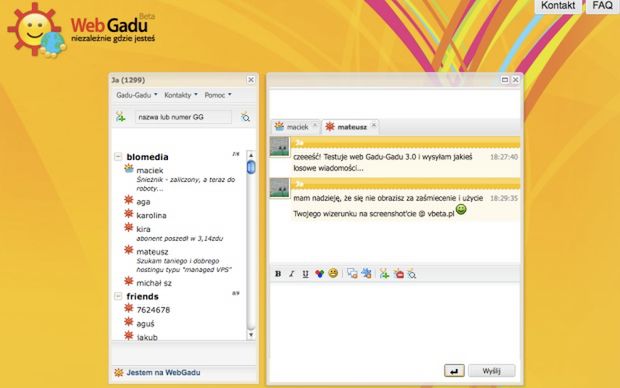 Web Gadu-Gadu 3.0 oficjalnie dostępne!