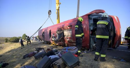 Wypadek autokaru na Węgrzech. Są wyniki badań kierowcy