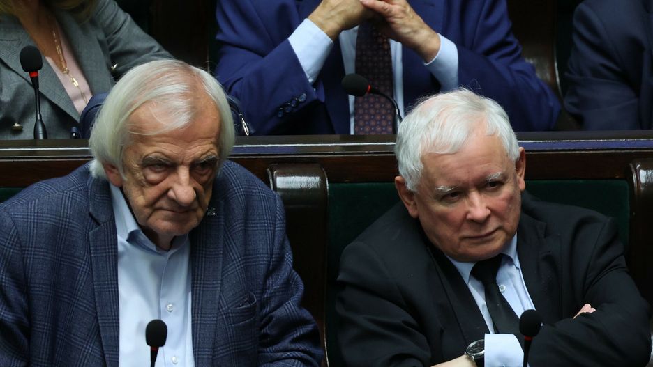 Ryszard Terlecki i Jarosław Kaczyński