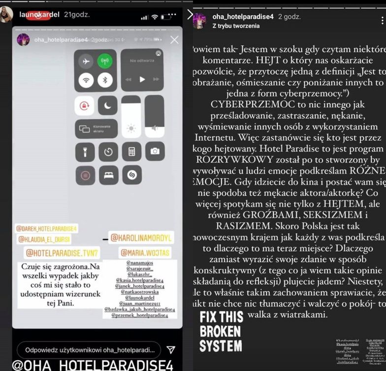 Uczestniczki "Hotelu Paradise" dostają groźby