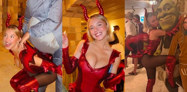 Sydney Sweeney uczciła Święto Dziękczynienia imprezą w stylu Shreka. Przebrała się za SEKSOWNĄ SMOCZYCĘ (ZDJĘCIA)