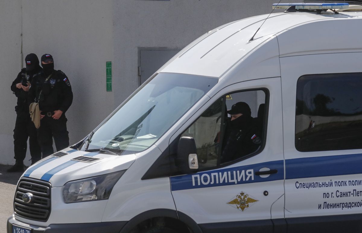 Akcja policji pod siedzibą Prigożyna w Petersburgu