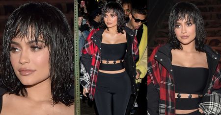 Kylie Jenner w mokrej peruce