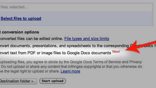 Google Docs skanuje tekst z PDF-ów 1