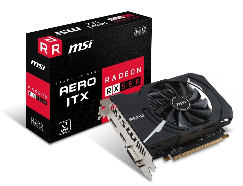 MSI Radeon RX 550 AERO ITX 4G
