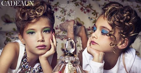 6-letnie dziewczynki w sesji dla "Vogue'a"!
