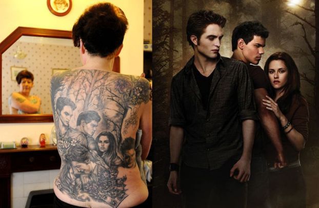 Wytatuowała sobie na plecach... Pattinsona! (FOTO)