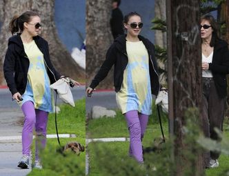 Śliczna Natalie Portman na spacerze (WIDAĆ BRZUSZEK!)